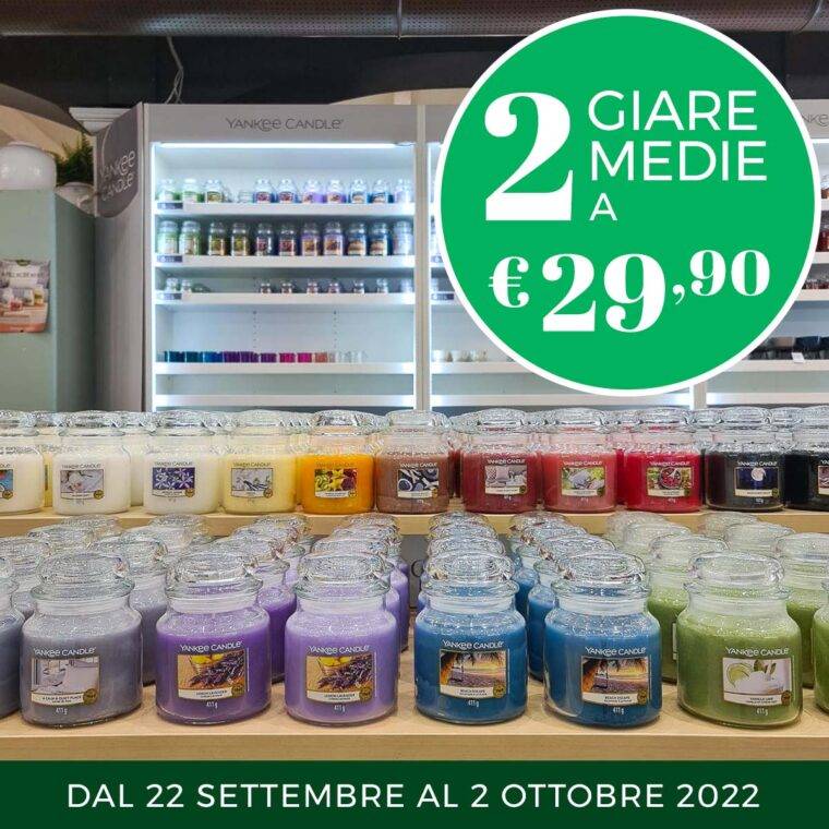 yankee candle-promo settembre 2022-2 giare a 29,90