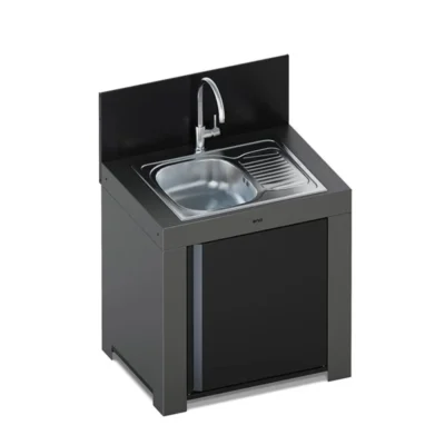 modulo-lavello-rettangolare-grigio-scuro-eno-cucine da esterno-quaiato-verona