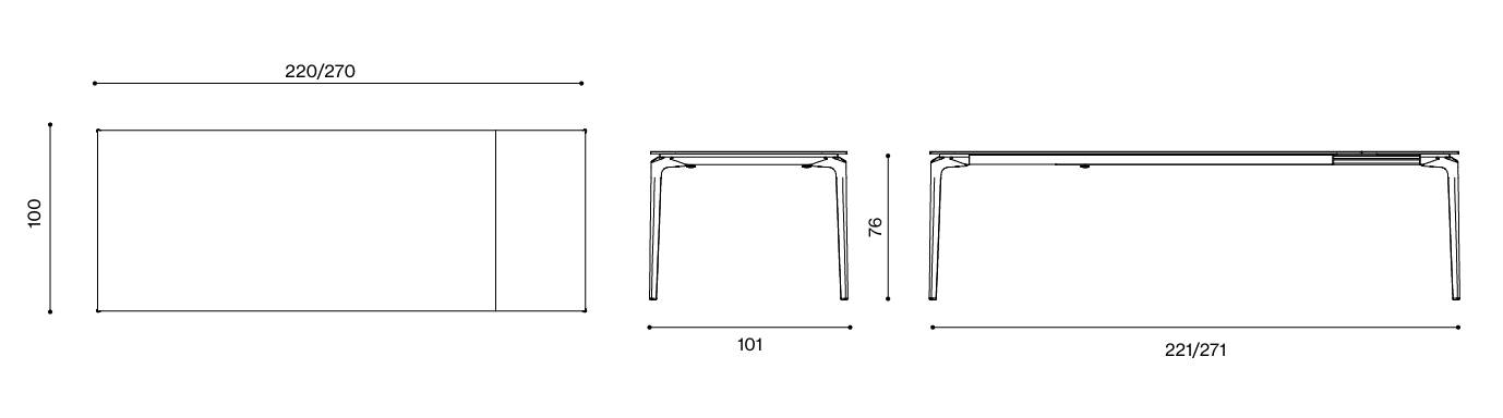 Tavolo da giardino AllSize 220 | FAST - immagine 3