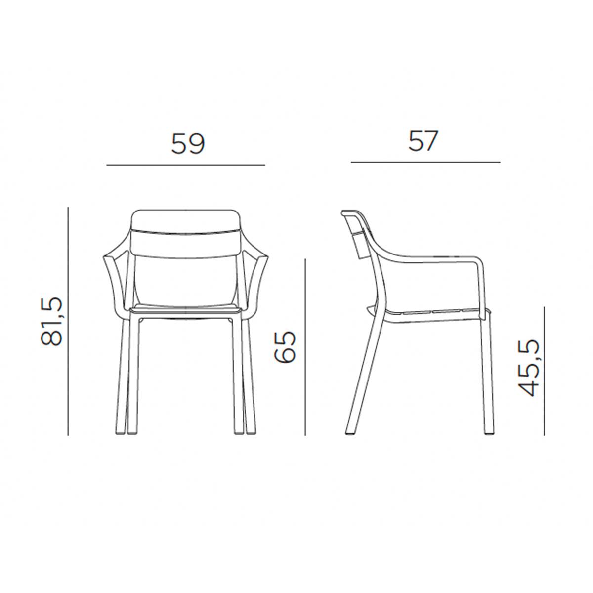 Sedia Cassia Armchair | Nardi - immagine 4