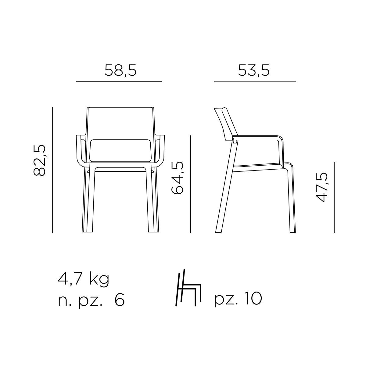 Sedia Trill Armchair | Nardi - immagine 8
