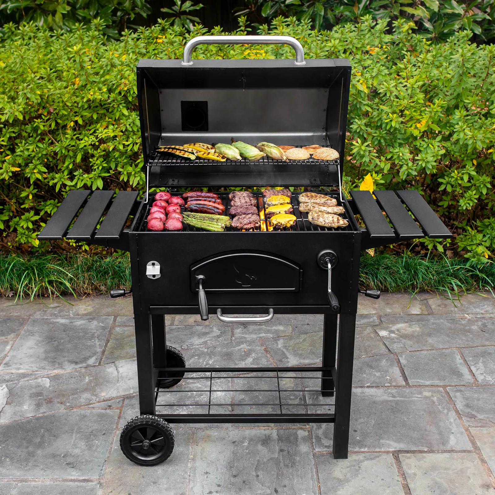 Barbecue a carbone tradizionale e affumicatore - Char-Griller - immagine 9
